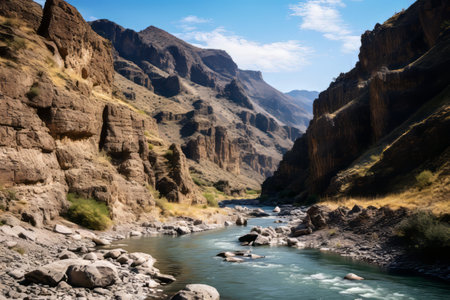 A Journey through the Mesmerizing Aksu Canyon Riverの素材