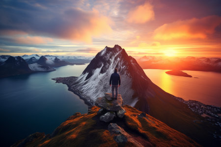 Marveling at Majestic Senja: An Adventurous Journey to Norway's Breathtaking Sunsetsの素材