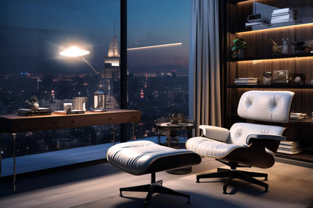 Aesthetic Ergonomic Seating in a Chic Contemporary Office Setting -- ar 3:2の素材