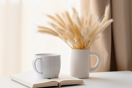 Serenity and Style: Exquisite Minimal Office Workspace for the Modern Boss Ladyの素材