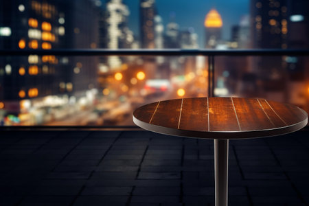 Blending Perspectives: Tabletop DÃ©cor Enhances Cityscape Vistas - AR 3:2の素材