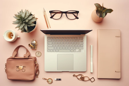 The Captivating World of Bloggers: Exploring the Flat Lay - AR 3:2 Conceptの素材