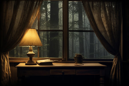 Inside a Room: The Captivating Window and Workstationの素材