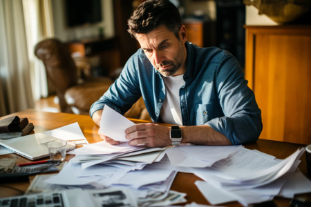 Embracing Financial Independence: A Young Man's Journey Through Home Officeの素材