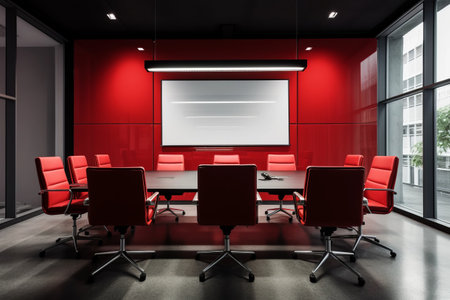 Unoccupied Office Meeting Room, Seeking Engagement - AR 3:2の素材