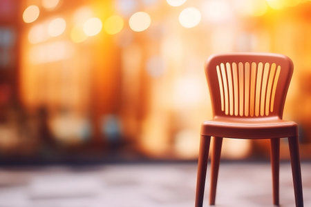 Exploring the Sublime: A Captivating Abstract View of Modern Chair Furniture in Defocused Backgroundの素材