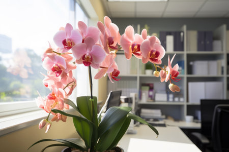 Blooming Elegance: Office Orchid Adds Fragrant Charm to Your Workspaceの素材