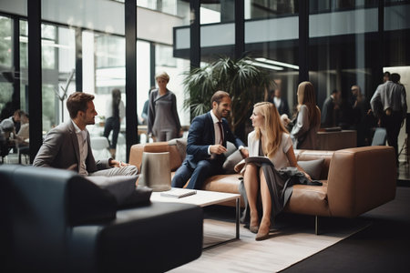 Dynamic Colleague Interactions: Office Bonding in the Waiting Area â AR 3:2の素材