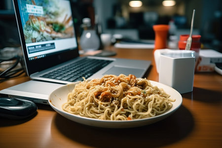 Noodles on the Desktop: Satisfying Workday Cravingsの素材