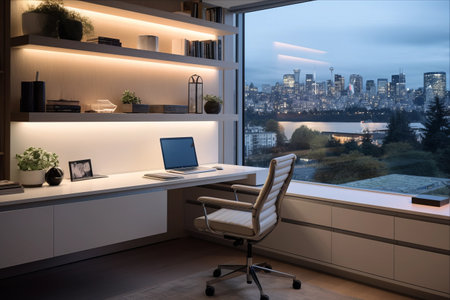 Effortlessly Stylish: Embrace Productivity in a Modern Urban Oasisの素材