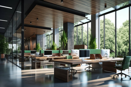 Modern Office Aesthetics: Exploring the Interior Landscapeの素材