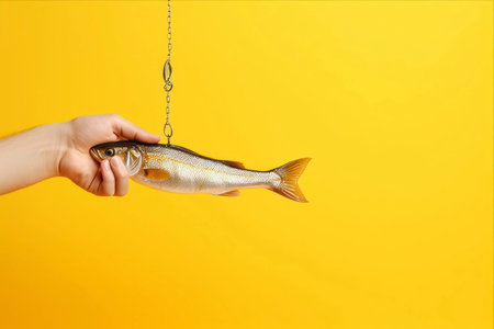 The Art of Angling: A Captivating Capture On a Vibrant Canvasの素材