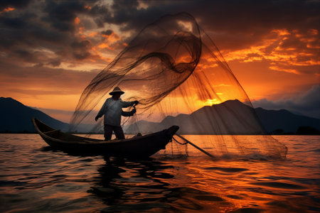 The Tales of a Thai Fisherman Unveiled: Mastering the Art of the Net - A 3:2 Adventureの素材