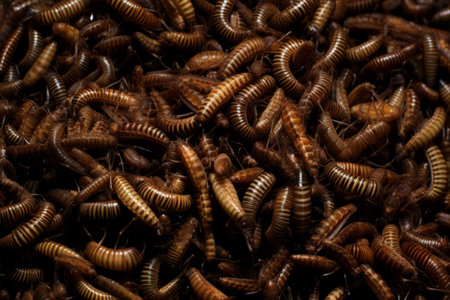Boost Your Pet's Nutrition with Abundant Meal Worm Larvae for Birds, Reptiles, or Fish --ar 3:2の素材