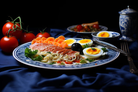 The Art of Plating: Exploring Unique Meal Combinations in a 3:2 Ratioの素材