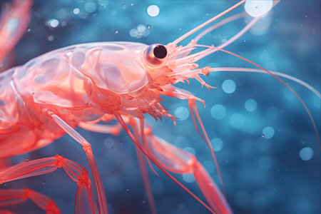 Unveiling the Mysteries of Krill in the Sea: A Macro Detail Exploration (AR 3:2)の素材