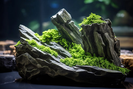 Frodo Stones: Nature's Exquisite Gems for Stunning Garden and Aquatic Plant Layouts - AR 3:2の素材