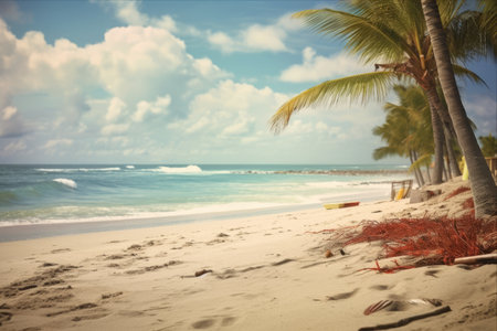 Tropical Paradise: Immersed in the Blissful Beach Lifeの素材