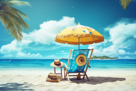 Embrace the Tranquil Bliss of a Beach Vacation: Unleashing the Essence of Summer Holidaysの素材