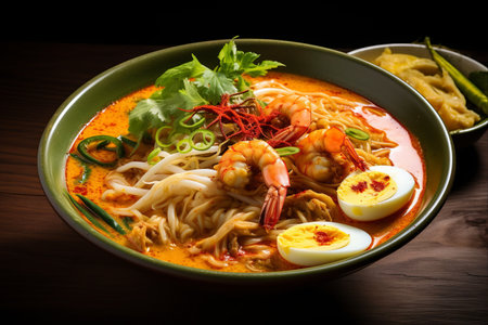 Indulge in the Authentic Flavors of Assam Laksa: Malaysia's Tangy Fish Gravy Delightの素材