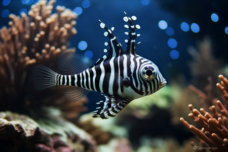 Majestic Beauty of the Banggai Cardinalfish: Captivating in 3:2 Aspect Ratioの素材