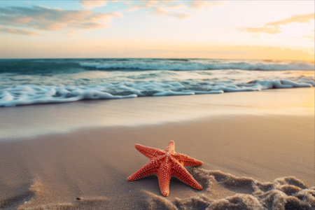 Captivating Seascapes: Exploring the Starfish Haven Amidst Ocean, Beach, and Seascape - AR 3:2の素材