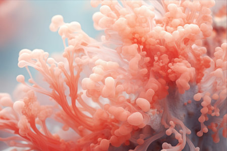 Exploring the Mesmerizing Beauty of Soft Coral: A Captivating Abstract Adventureの素材