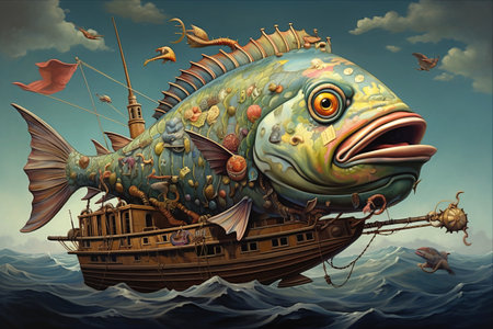 The Art of Fishing: Boat Fish -- AR 3:2の素材