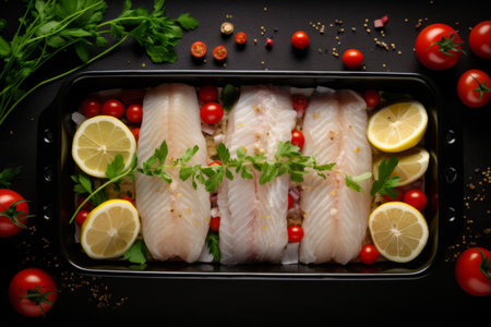 Delicious and Nutritious: Baked Cod with Potatoes - A Healthy Comfort Meal for Homeの素材