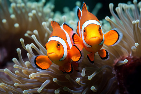 The Majestic Symbiosis: Anemone and Anemone Fish Unveiled - AR 3:2の素材