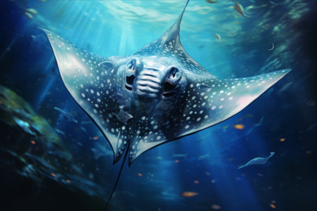 Exploring the Enigmatic Deep-Sea Stingray: The AR 3:2 Adventureの素材