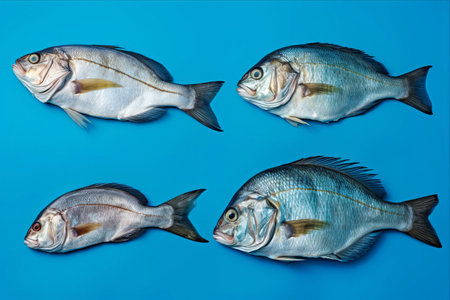 From Raw to Cooked: A Visual Journey of Dorado Fish, Captured in a Collage of Delightの素材