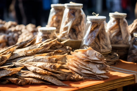 Exploring the Authenticity of Local Cuisine: A Dive into the World of Dried Fishes at Open Marketsの素材