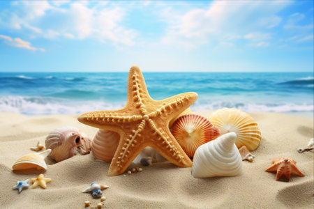 Silly Seashells and Mischievous Starfish: A Summer Beach Adventure!の素材
