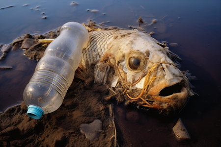 Toxic Tango: Devastating Impact of Pollution on Fish in Rio de la Plata, Buenos Airesの素材