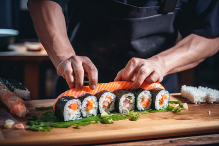 The Art of Crafting Authentic Japanese Rolls and Sushi: A Step-by-Step Guideの素材