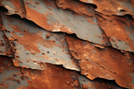 A Rustic Texture: Captivating Iron Roof Elegance in AR 3:2の素材