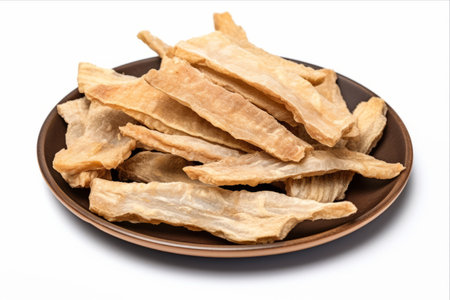 Crispy Catch: Savory Fish Jerky and Dehydrated Seafood Delights in 3:2 Ratioの素材