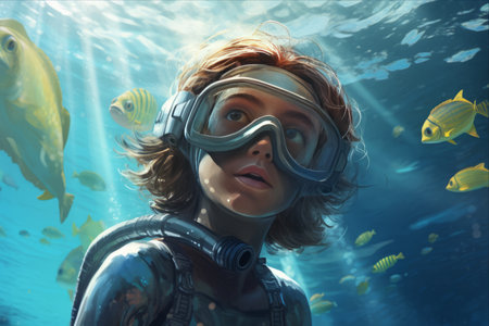 Discover the Thrills of Snorkeling in AR 3:2!の素材