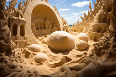 Captivating Landscapes: Exploring the Shell Sand Layers in 3:2 Aspect Ratioの素材