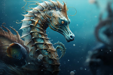 Captivating Seahorse - Exploring the Elegance in a 3:2 Aspect Ratioの素材