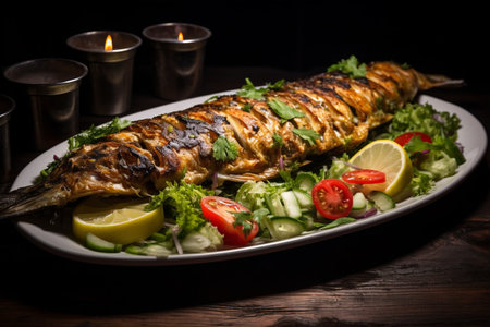 Lime-Infused Grilled Trout with Zesty Salad Recipeの素材