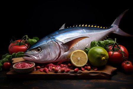 The Art of Catching Fresh Tuna Fish: A 3:2 Ratio Guideの素材