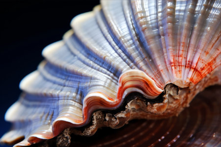 The Majestic Shell Macro View: Exploring the Intricate World in 3:2 Aspect Ratioの素材