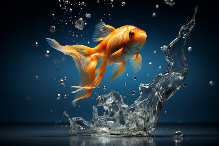 Fishing for Freedom: The Daring Escape of Aquarium Fishの素材