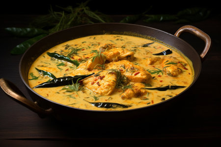A Scrumptious Journey of Coconut Milk: Exploring Kerala Fish Curry, Spicy Goan Fish Curry, Indian Bengali Seafood, and Sri Lankan Delicaciesの素材
