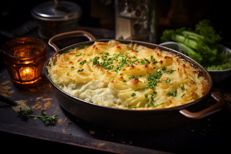 Indulgent Delights: Exquisite Fish Pie Recipe --AR 3:2の素材