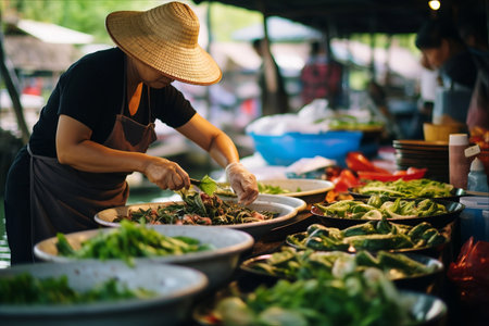 Experiencing the Finest Fresh Seafood Delights at Bangkok's Floating Market -- A 3:2 Adventureの素材