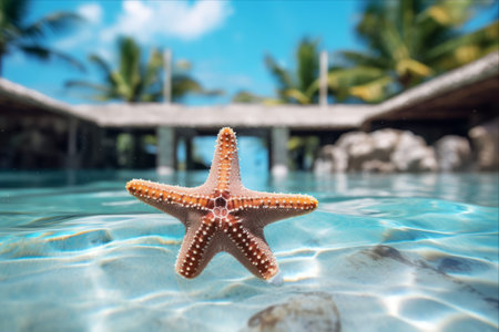 Immerse in Underwater Wonders: Snorkeling and Starfish Delight at MyRealHoliday Resort Poolの素材