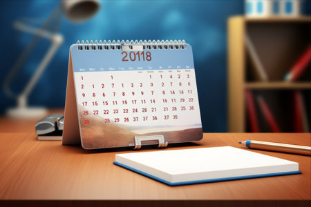 Strategic Business Planning: A Gateway to Success - 2022 Calendar Page on Backgroundの素材